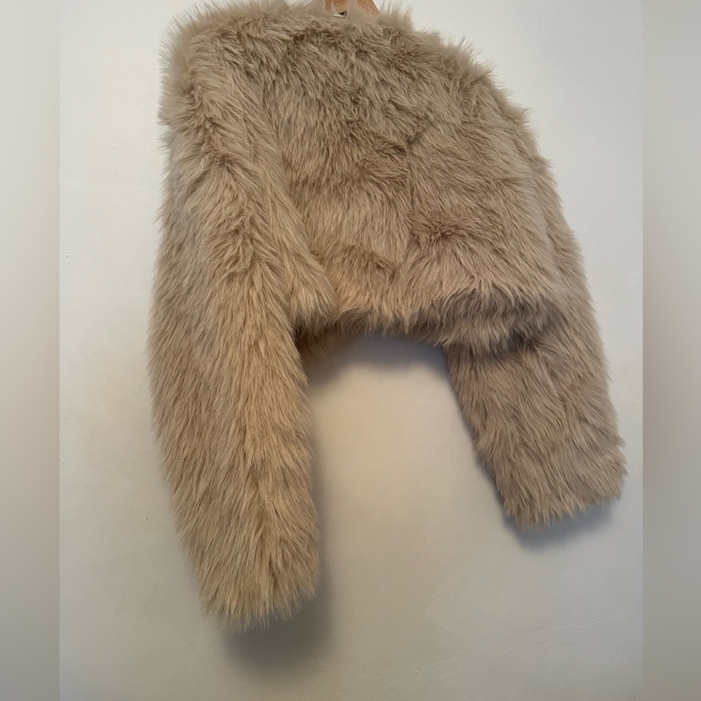 Free People Faux Fur Cropped Coat - Picture 5 of 7